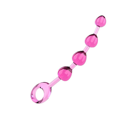 Transparent Jelly Color Four Beads Butt Plug