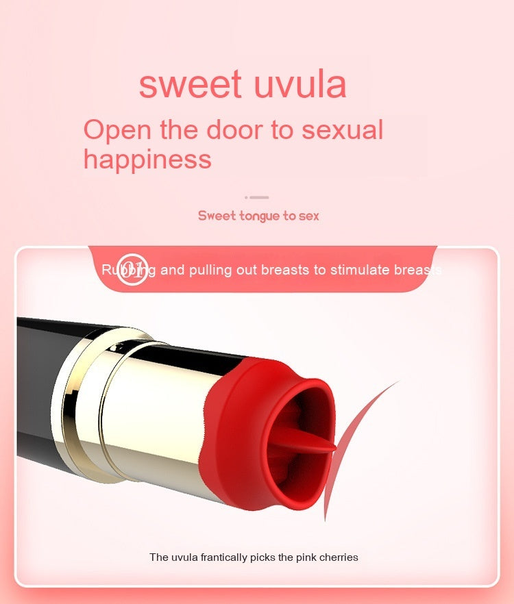 10 Frequency Lipstick Oscillator Women's Vibrator