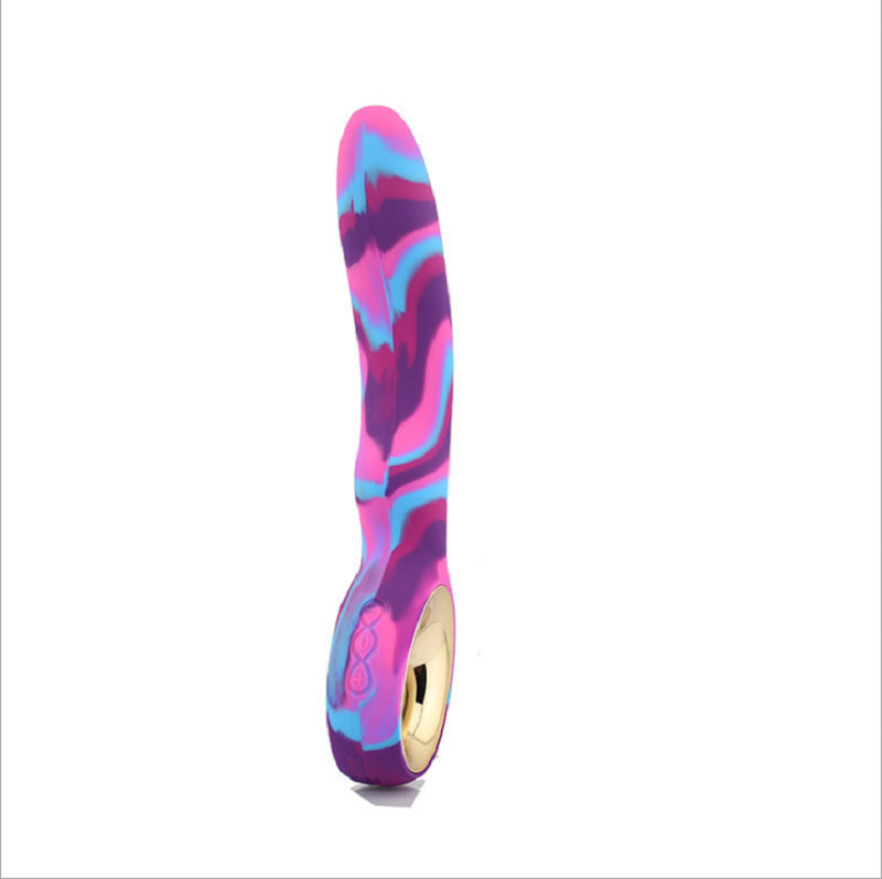 Unisex Whale Camouflage Vibrator USB Charging Silicone Rod