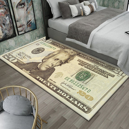 Global World Money Currency Fun Carpet Huge Variety