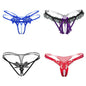 Embellished 4-Pack Thong Women's Cutout G-String Huge Variety