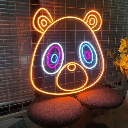 Cartoon Panda Animal Shape LED Neon Lamp