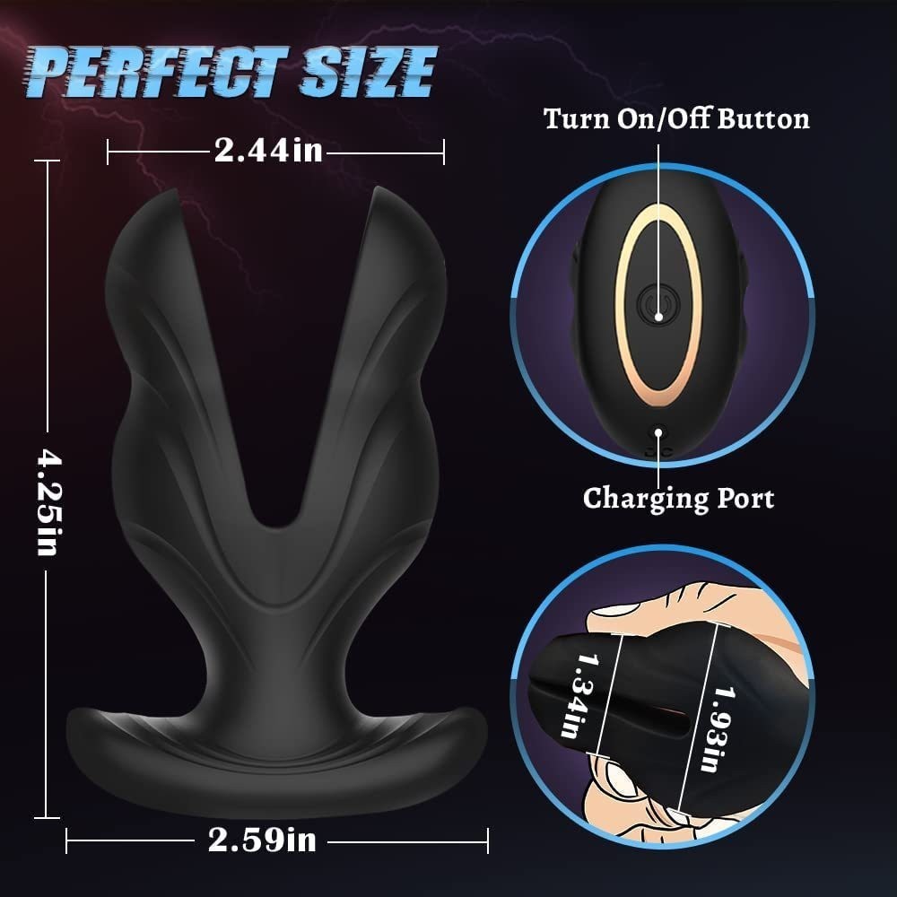 Electric Shock Vibration Men's Vestibular Prostate Massager