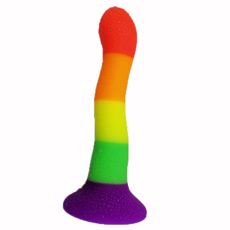 Rainbow Color Special-Shaped Silicone Butt Plug