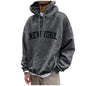 New York Long-Sleeve Kangaroo Pocket Hoodie Huge Variety