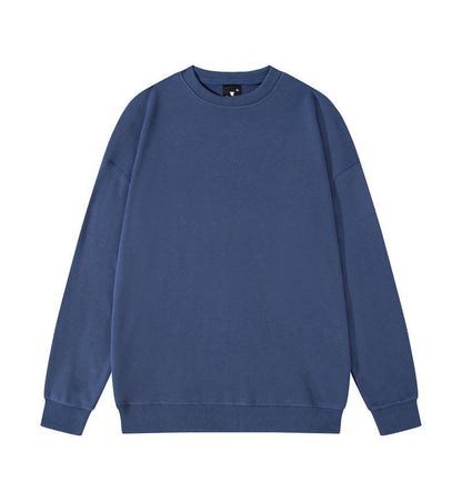 Men's Solid Color Pullover Crewneck Sweater