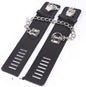 PU Leather Handcuff Shackles With Lock