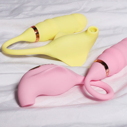 Manta Ray Telescopic Sucking Vibrator Toy