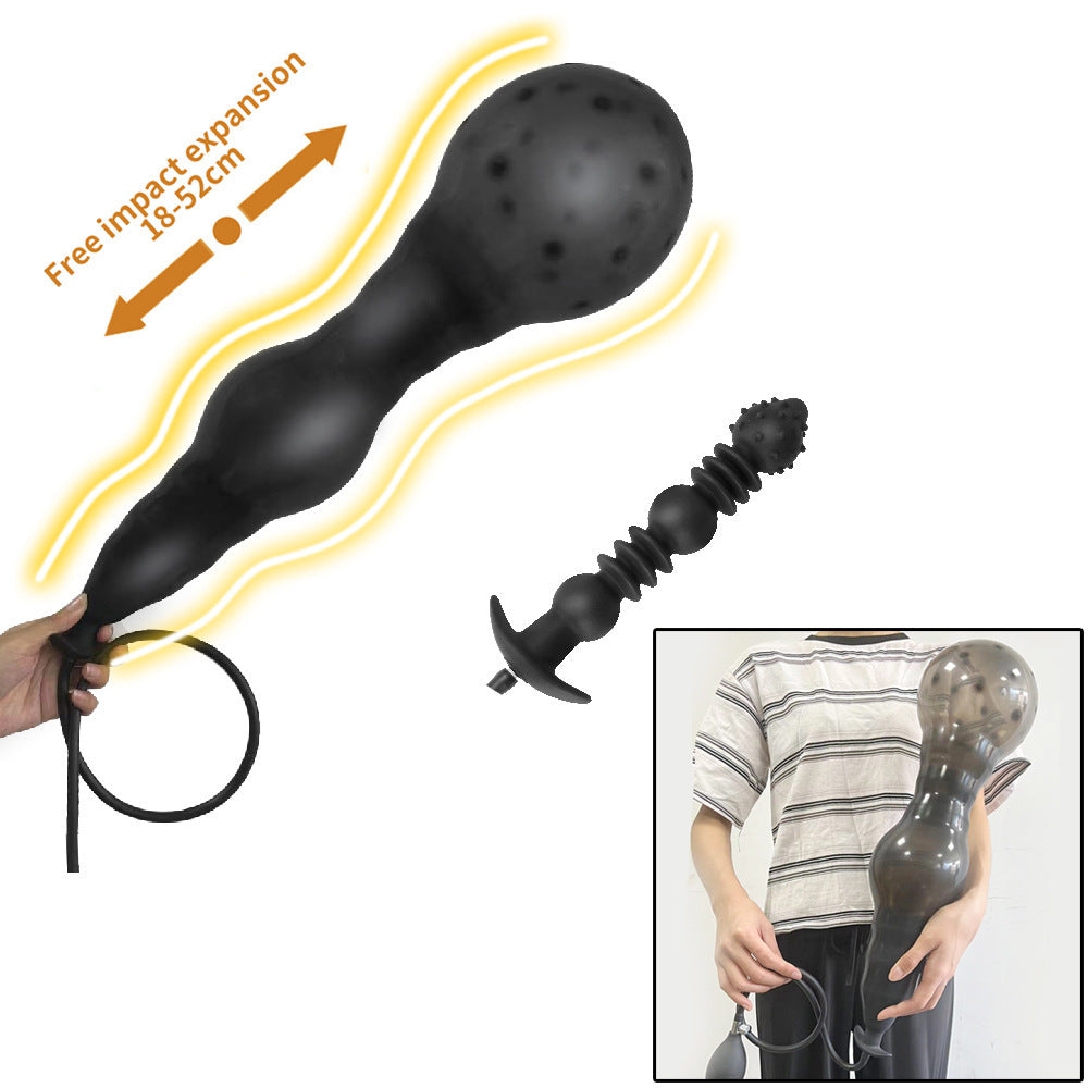 Inflatable Large Folding Butt Plug Expansion Dilator