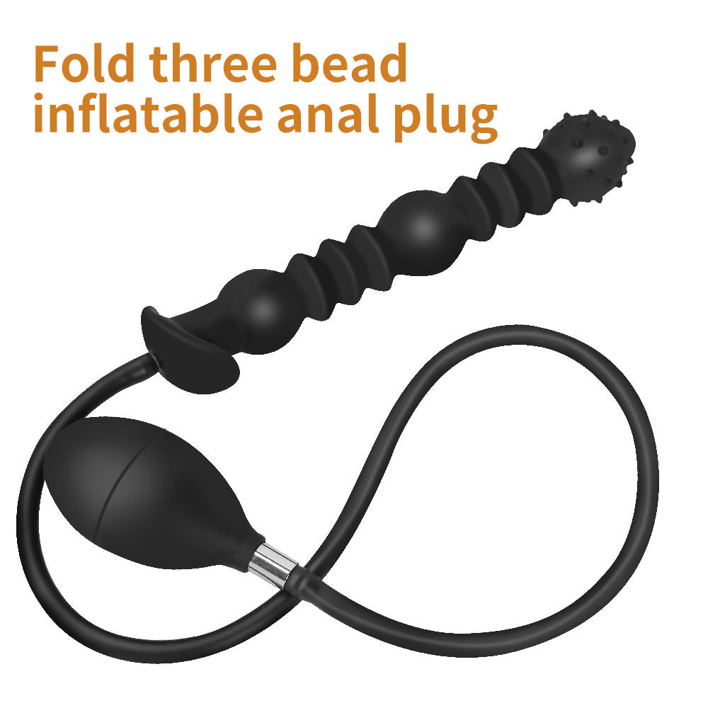 Inflatable Large Folding Butt Plug Expansion Dilator