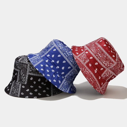 Bandana Print Bucket Hats Multiple Colors