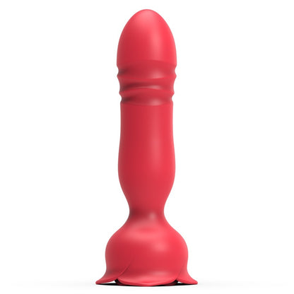 Rose Back Court APP Optional Vibration Retractable Anus Massager