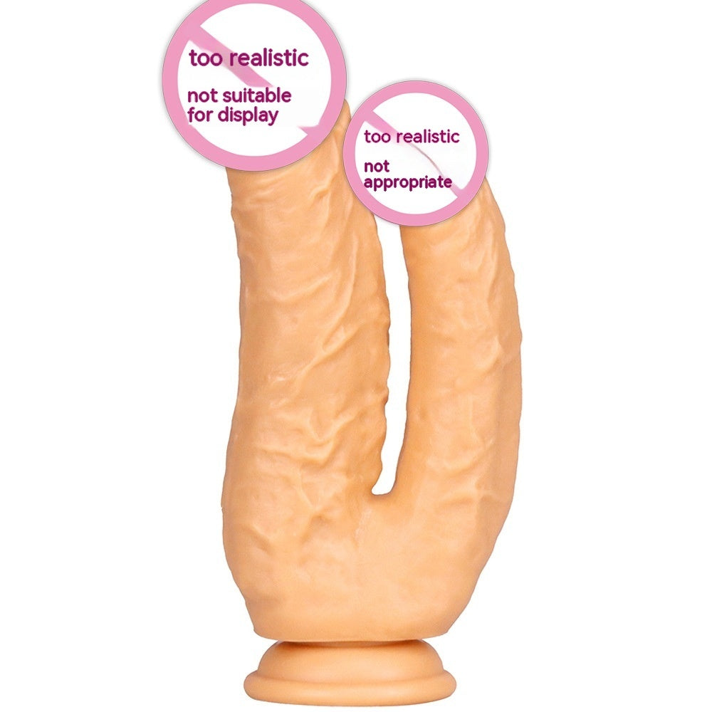 Double-Headed Dildo Suction Cup Plug