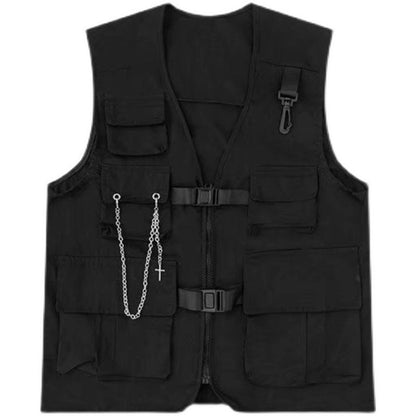 Sleeveless Wind Tactical Multi-Pocket Vest