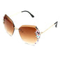 Rhinestone Frameless Sunglasses Multiple Colors