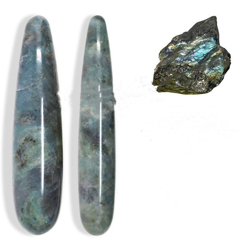 Natural Labradorite Jade Crystal Wand