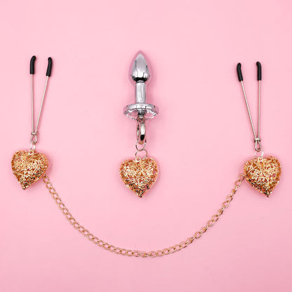 Love Chain Bell Plug Nipple Chains Sex Toys Huge Variety