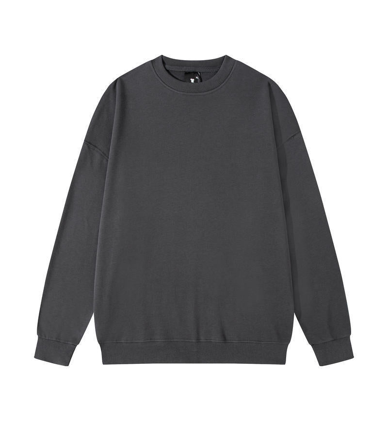 Men's Solid Color Pullover Crewneck Sweater