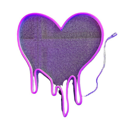 Dripping Heart 12v Silicone LED Neon Light