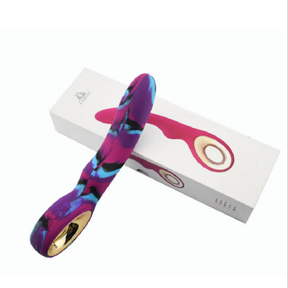 Unisex Whale Camouflage Vibrator USB Charging Silicone Rod