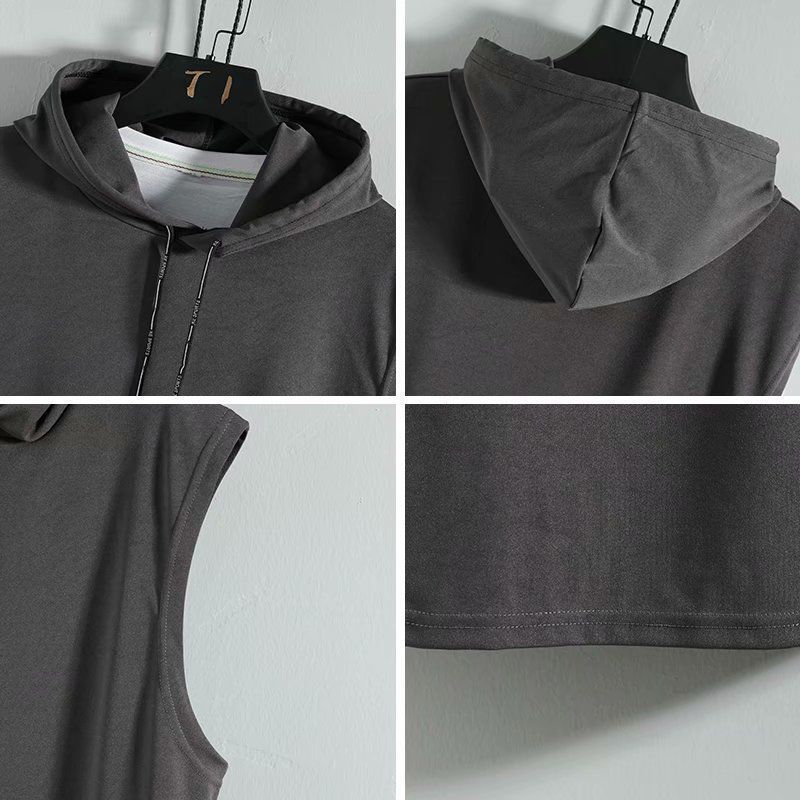 Men's Casual Hooded Sleeveless Vest Top Huge Variety