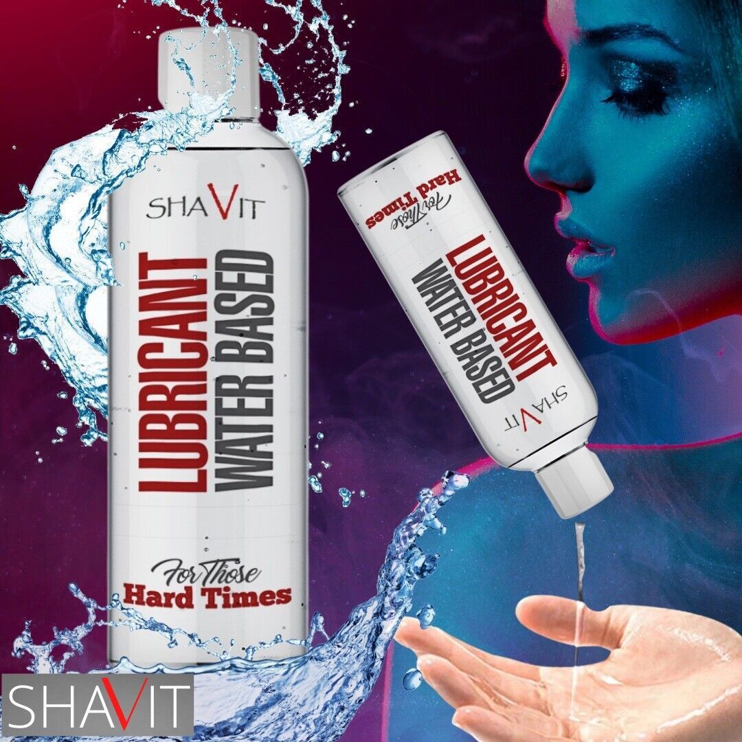 Shavit Long Lasting Lubricant - Water Based Lube Natural Feel Sex Gel