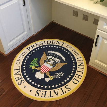 "President Of The United States" Circular Carpet