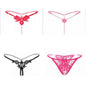 Embellished 4-Pack Thong Women's Cutout G-String Huge Variety