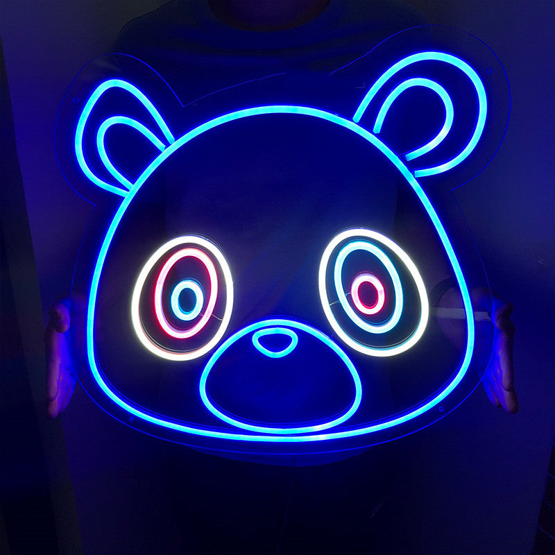 Cartoon Panda Animal Shape LED Neon Lamp