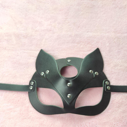 Bondage BDSM 4-Set Erotic Chest Waist Cuff Mask Body Harness