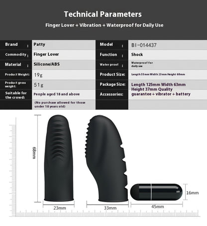 Vibrating Finger Silicone Sleeve