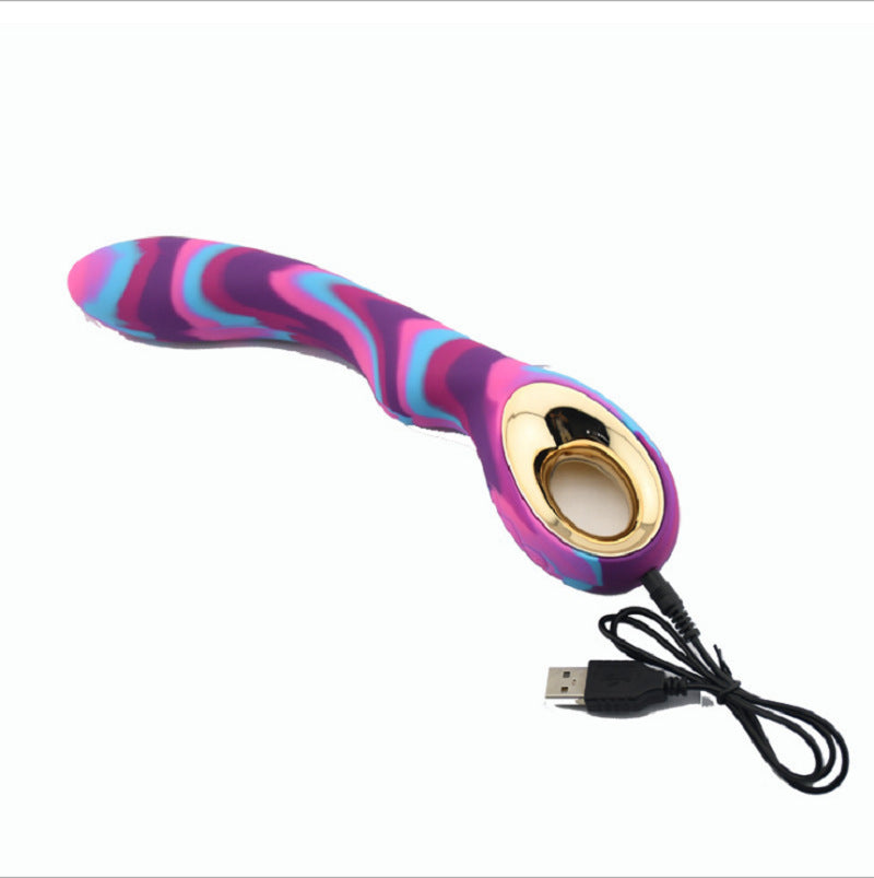 Unisex Whale Camouflage Vibrator USB Charging Silicone Rod