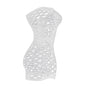 Tube Top Hollow Round Hole Net Dress Multiple Colors