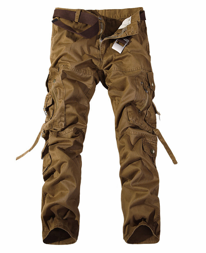 Multi-Pocket Full-Length Cargo Pants