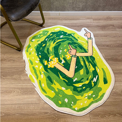 "Rick & Morty" Cartoon Anime Machine Washable Carpet