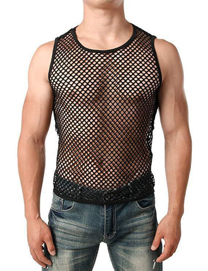 Men's Mesh Sleeveless Vest Top