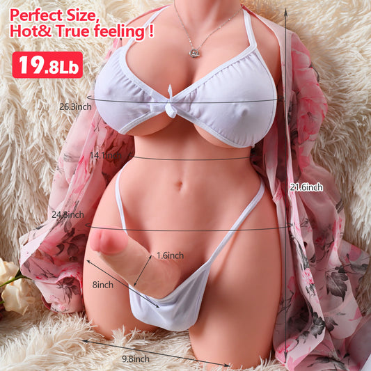 Built In Skeleton Realistic Shemale Love Doll