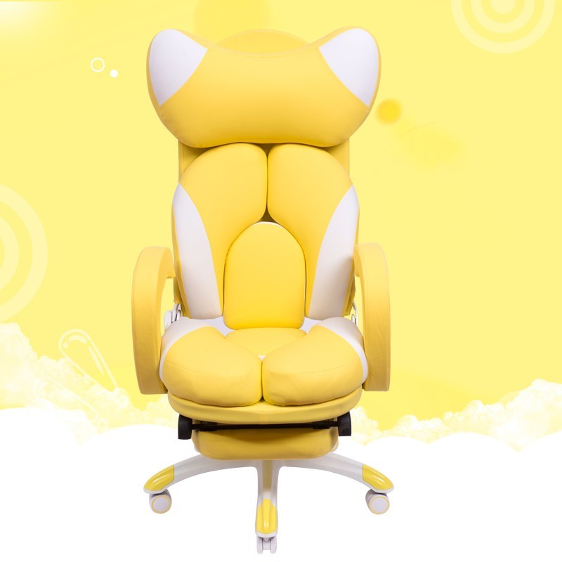 Padded Gaming Chair Adjustable Footrest Available Multiple Colors