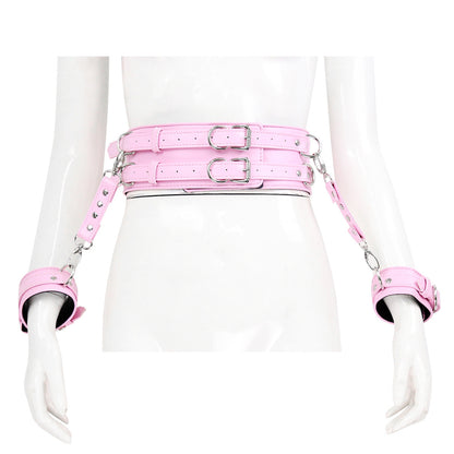 Men's And Women's Leather Handcuffs Girdle Tool Multiple Colors