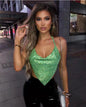 Women's Top Rhinestone Halterneck Vest Multiple Colors