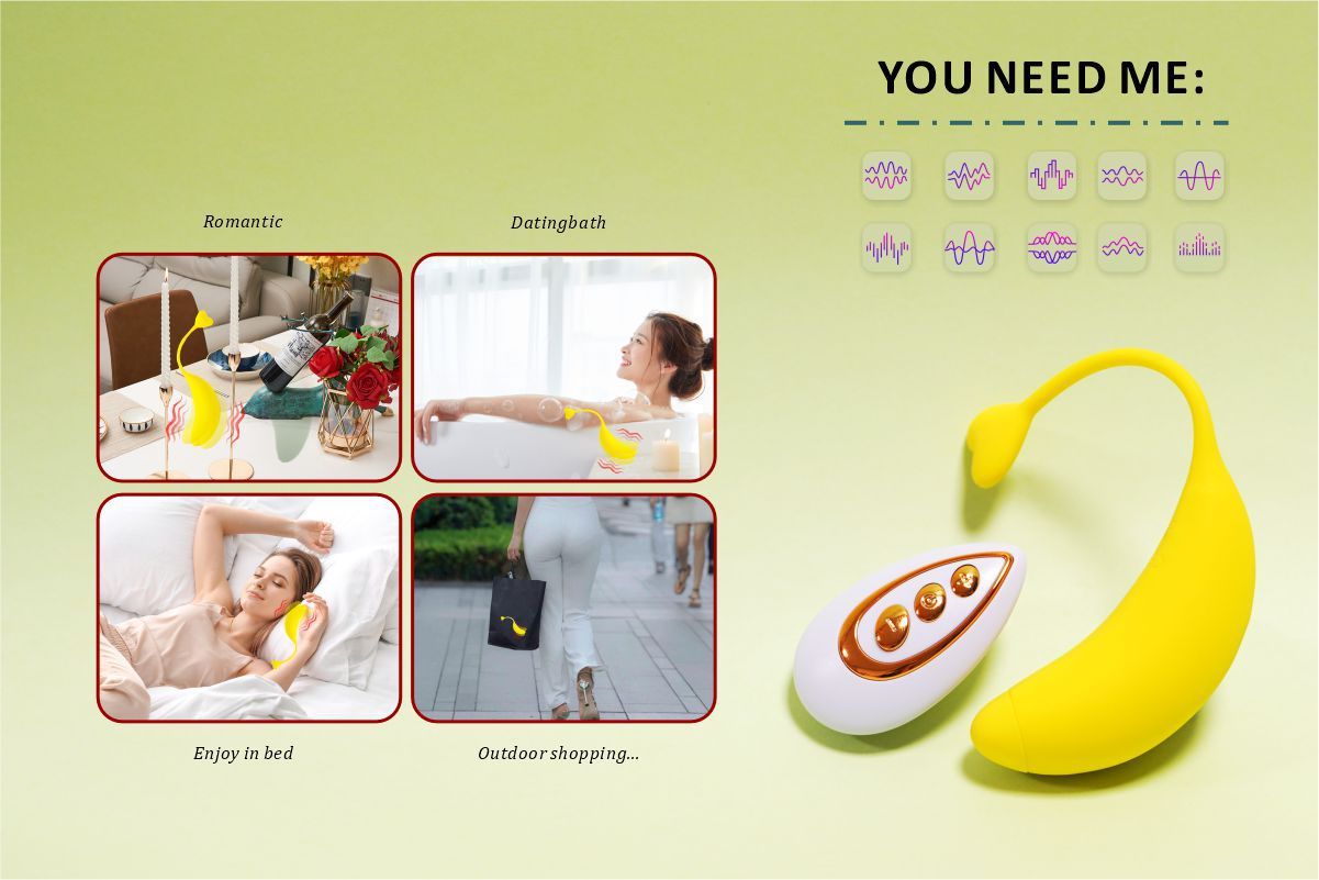 Fruit Banana APP Or Remote Control Vibrator