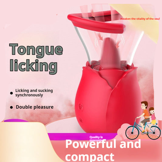 Rose Dream Making Tongue Licking Sucking Device